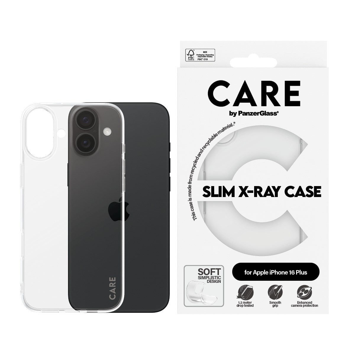 CARE by PanzerGlass® X-Ray Case iPhone 16 Plus